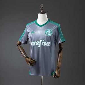 Palmeiras 16 17 Champions Commemorative Edition Silver Retro Jersey S-XXL - Front