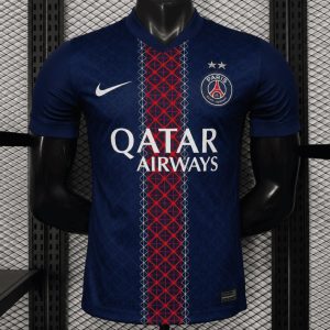 Player Version 2 Star 25 26 PSG Home Jersey With Champions of Europe 2026 Printing - Front