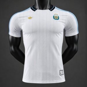 Player Version 2026 Argentina Terrace Icons Subtle Light Blue Pinstripes Jersey - Front