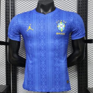 Player Version 2026 Brazil Away Blue Special Edition Jersey - Front