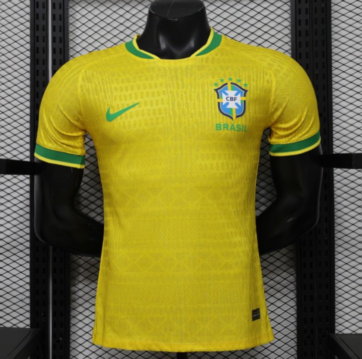 player version 2026 brazil home yellow special edition jersey front Player Version 2026 Brazil Home Yellow Special Edition Jersey - Front