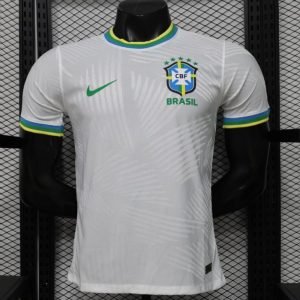 Player Version 2026 Brazil White with Palm Leaf Pattern Special Edition Jersey - Front
