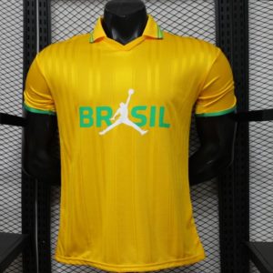 Player Version 2026 Brazil × Jordan Brand Yellow Special Edition Home Jersey - Front