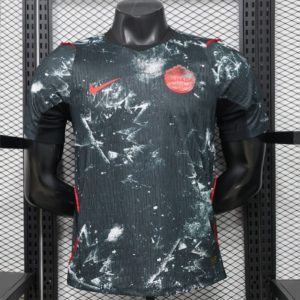 Player Version 2026 Canada Third Dark Grey with Shattered Ice Crystal Allover Print Jersey - Front