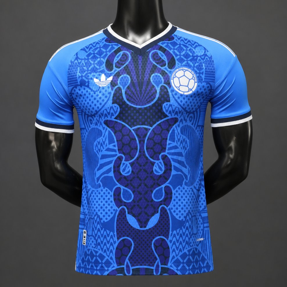 player version 2026 colombia special edition blue jersey front Player Version 2026 Colombia Special Edition Blue Jersey - Front