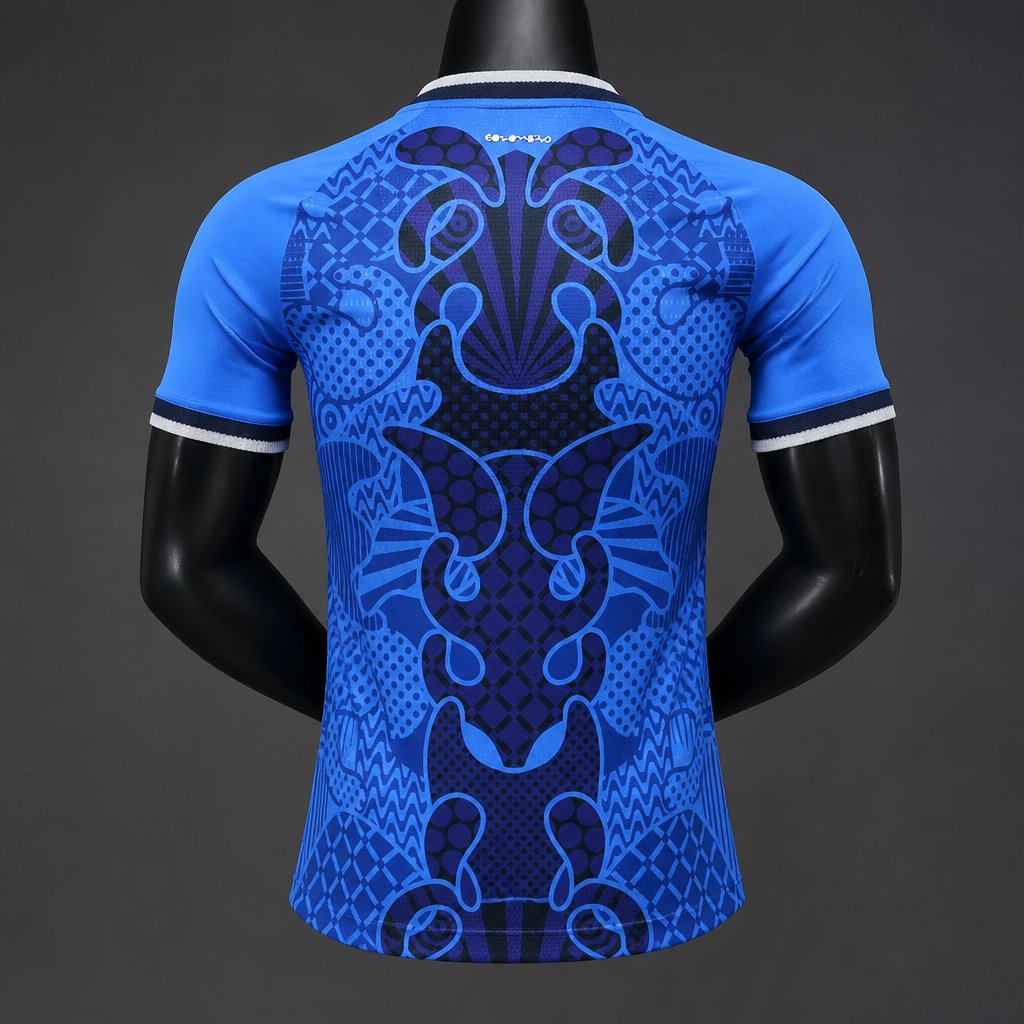 player version 2026 colombia special edition blue jersey back Player Version 2026 Colombia Special Edition Blue Jersey - Back
