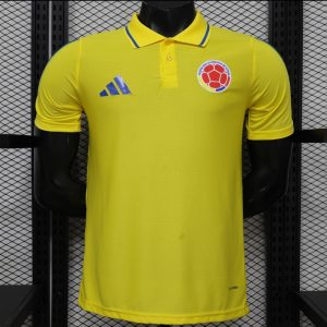 Player Version 2026 Colombia Yellow POLO Jersey - Front