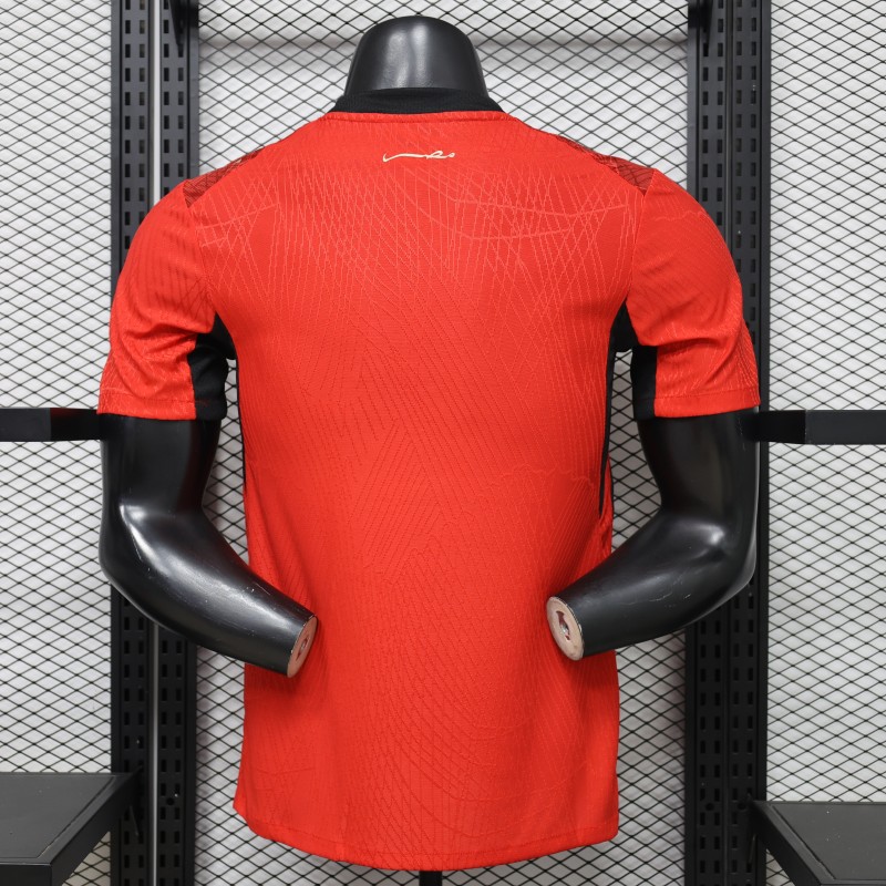 player version 2026 egypt red home jersey back Player Version 2026 Egypt Red Home Jersey - Back