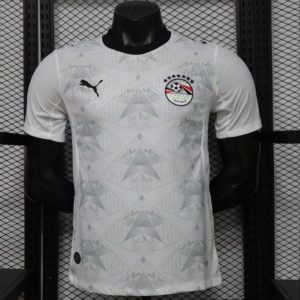 Player Version 2026 Egypt White with Grey Away Jersey - Front