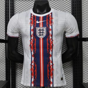 Player Version 2026 England White Blue Red Lion Totem Special Edition Jersey - Front