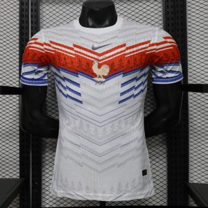Player Version 2026 France Away White with Red & Blue Chevron Stripe Special Edition Jersey - Front