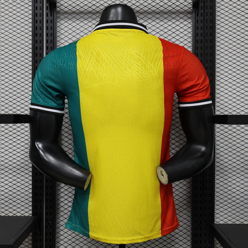 player version 2026 ghana special edition yellow red green with national coat of arms & flag jersey back Player Version 2026 Ghana Special Edition Yellow Red Green with National Coat of Arms & Flag Jersey - Back