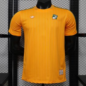 Player Version 2026 Ivory Coast Orange Terrace Icons White Jersey - Front