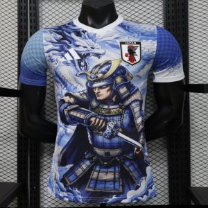 Player Version 2026 Japan Adidas Special Edition Samurai Blue Dragon Full Sublimation White Jersey - Front