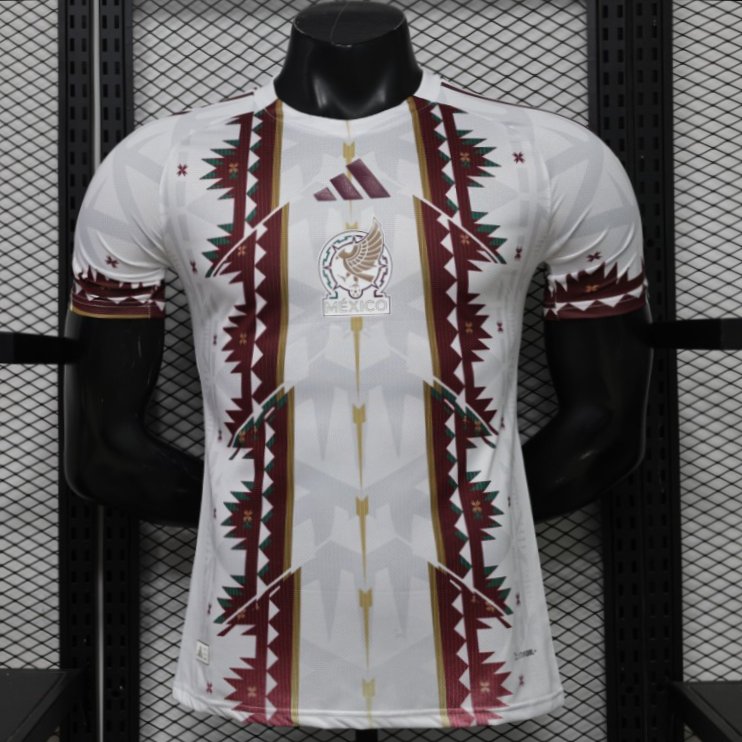 player version 2026 mexico white special edition away jersey front Player Version 2026 Mexico White Special Edition Away Jersey - Front