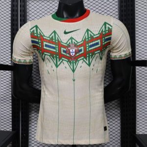 Player Version 2026 Portugal Cream with Geometric Tribal Pattern Special Edition Jersey - Front