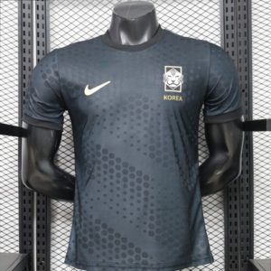 Player Version 2026 South Korea Dark Grey with Tonal Dot Allover Print Away Jersey - Front