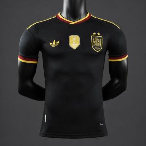 Player Version 2026 Spain Away Black Jersey - Front