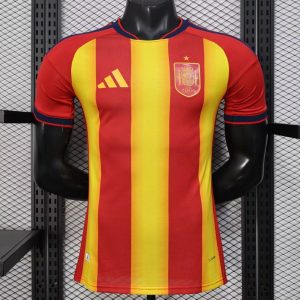 Player Version 2026 Spain Red Yellow Pre-Match Jersey - Front
