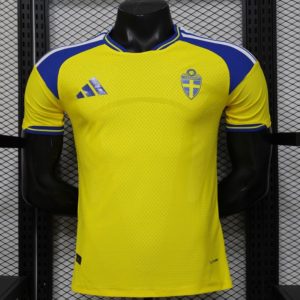 New arrivals Player Version 2026 Sweden Yellow with Blue Panel Home Jersey - Front