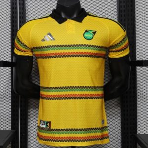 Player Version 2027 Jamaica Home Yellow with Reggae Stripe Jersey - Front