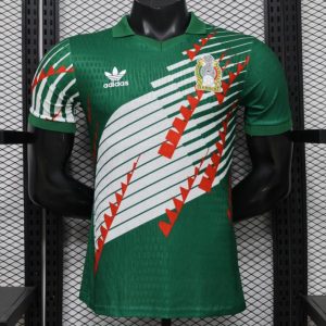 Player Version 2027 Mexico Home Green with Diagonal Graphic Jersey - Front