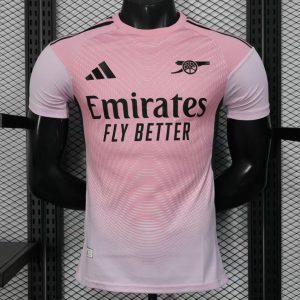 Player Version 25 26 Arsenal Pink Pre-Match Jersey - Front