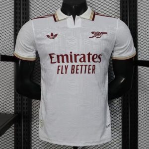 Player Version 25 26 Arsenal Third White Jersey - Front