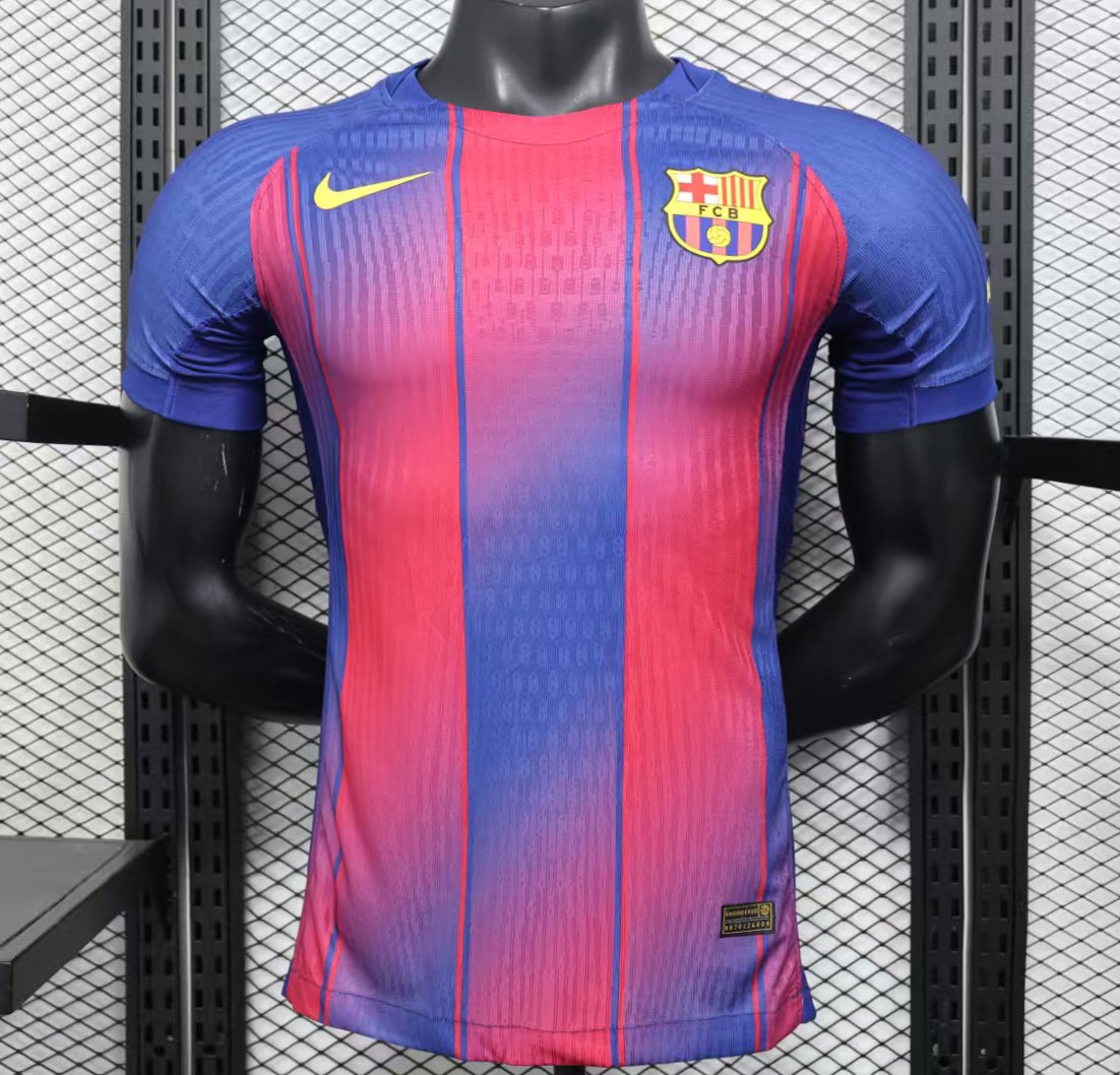 player version 25 26 barcelona home jersey without sponsor front Player Version 25 26 Barcelona Home Jersey Without Sponsor - Front