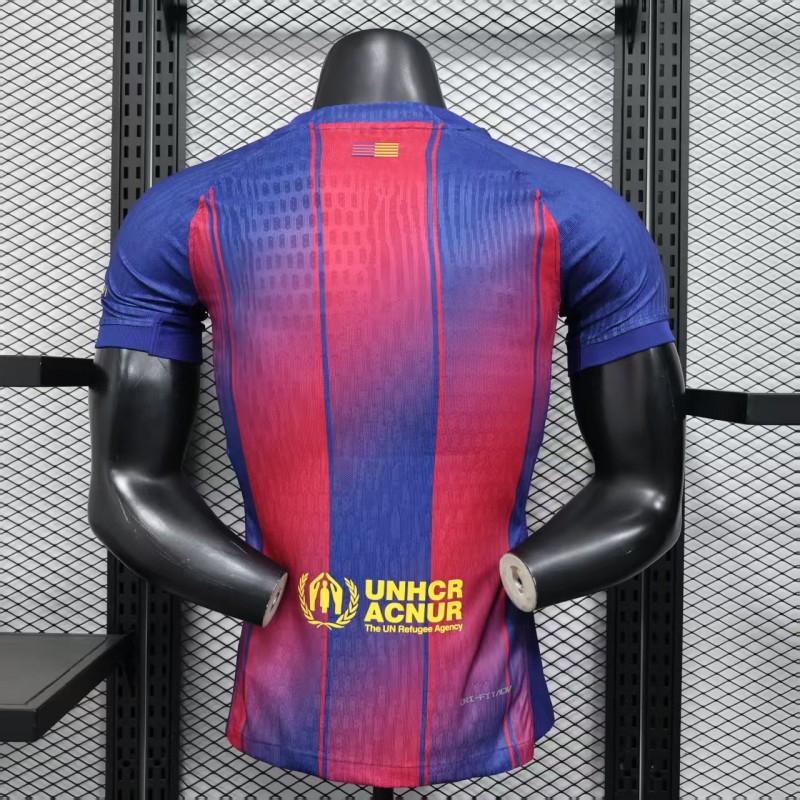 player version 25 26 barcelona home jersey without sponsor back Player Version 25 26 Barcelona Home Jersey Without Sponsor - Back