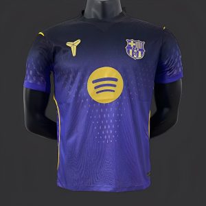 Player Version 25 26 Barcelona Mamba Away Purple Jersey - Front