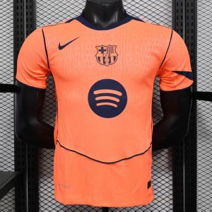 Player Version 25 26 Barcelona Third Orange Jersey - Front