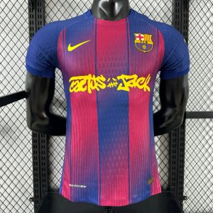Player Version 25 26 Barcelona Travis Scott Home Jersey - Front