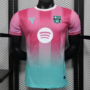Player Version 25 26 FC Barcelona Pink with Gradient Fade Jersey - Front