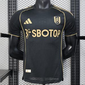 Player Version 25 26 Fulham Away Black Jersey - Front