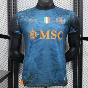Player Version 25 26 Napoli Halloween Blue Jersey-Glow In Dark - Front