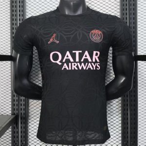 Player Version 25 26 Paris Saint-Germain PSG Black Pre-Match Jersey - Front