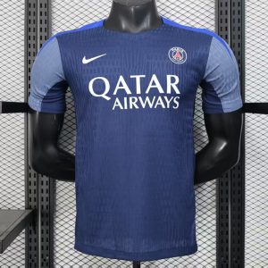 Player Version 25 26 Paris Saint-Germain PSG Blue with Vertical Stripes Jersey - Front
