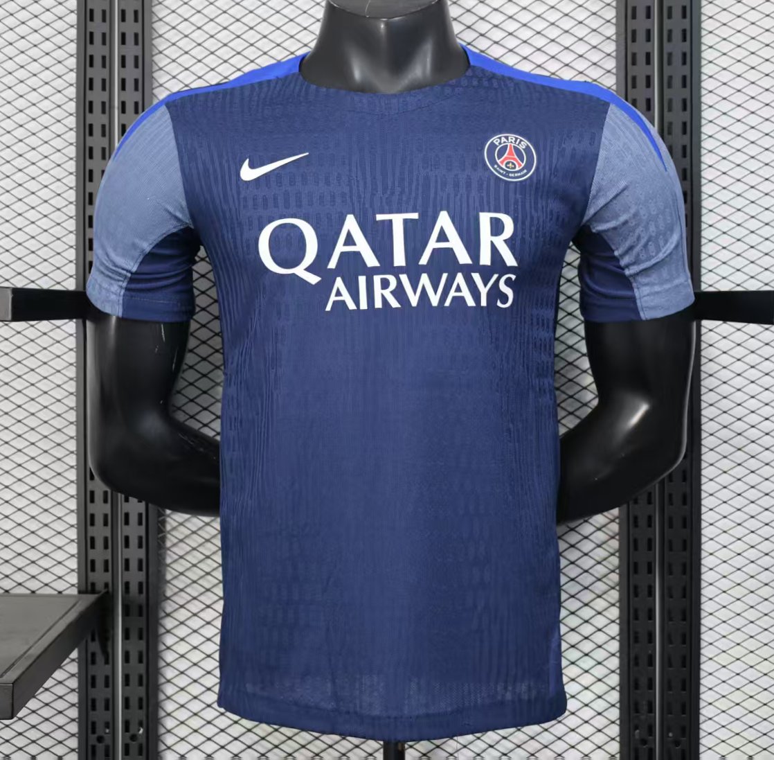 player version 25 26 paris saint germain psg blue with vertical stripes jersey front Player Version 25 26 Paris Saint-Germain PSG Blue with Vertical Stripes Jersey - Front