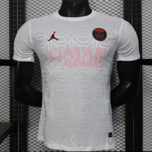 Player Version 25 26 Paris Saint-Germain PSG WHITE Pre-Match Jersey - Front