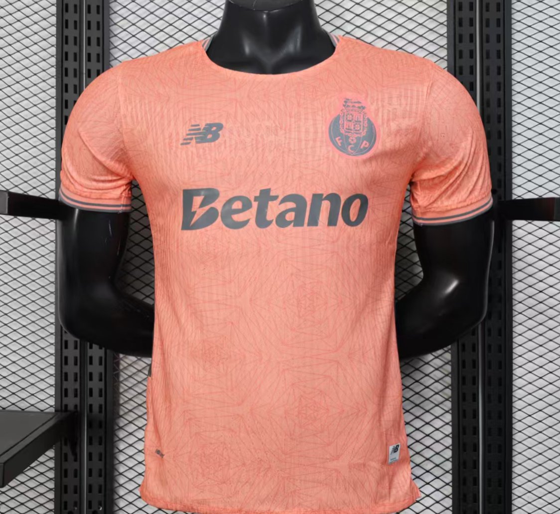 player version 25 26 porto away pink jersey front Player Version 25 26 Porto Away Pink Jersey - Front