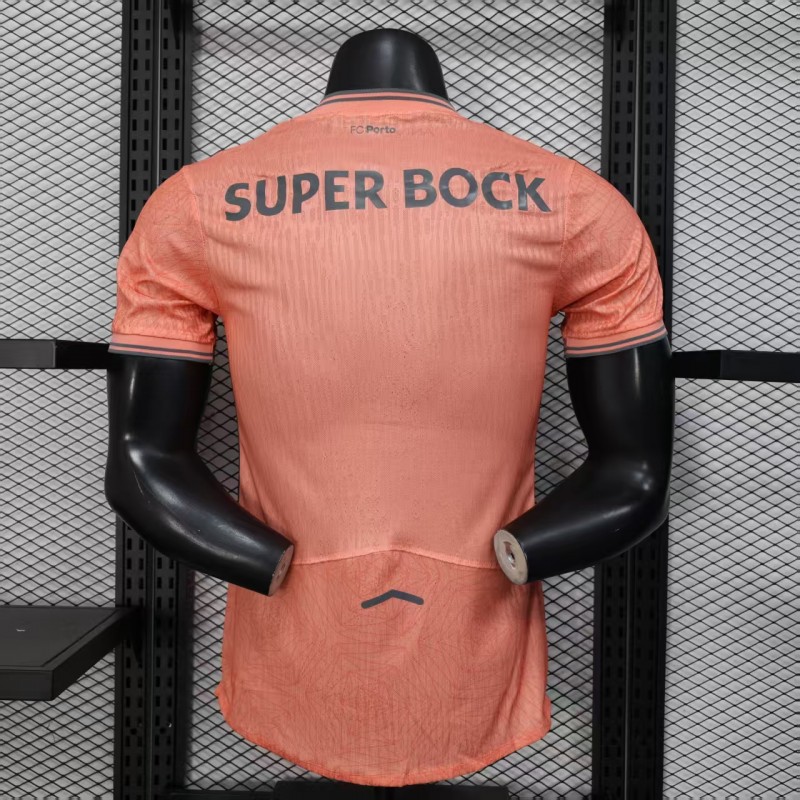 player version 25 26 porto away pink jersey back Player Version 25 26 Porto Away Pink Jersey - Back