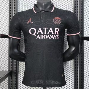 Player Version 25 26 PSG Black Special Jersey - Front