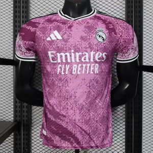 Player Version 25 26 Real Madrid Purple Pre-Match Jersey - Front