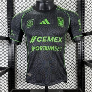 Player Version 25 26 Tigres UANL Adidas Third Special Edition Black Jersey （SPORTIUMBET Ver.） - Front