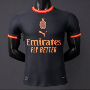 Player Version 26 27 AC Milan Third Black Jersey - Front
