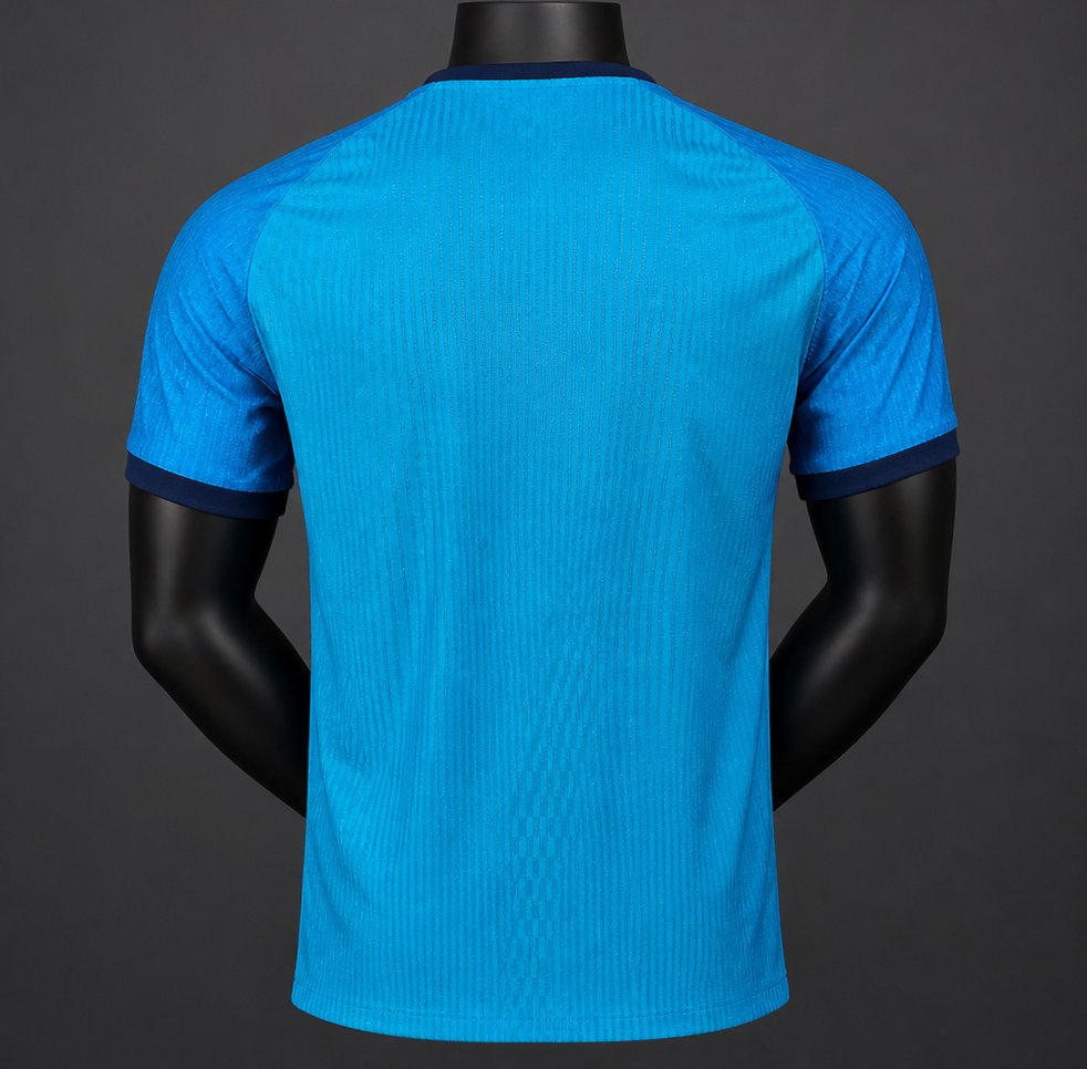 player version 26 27 arsenal away goalkeeper blue jersey back Player Version 26 27 Arsenal Away Goalkeeper Blue Jersey - Back