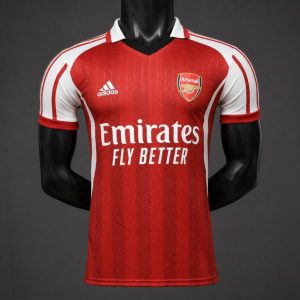 Player Version 26 27 Arsenal Vintage Design Red White Jersey - Front