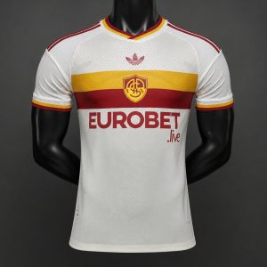 Player Version 26 27 AS Roma Away Cream Jersey - Front