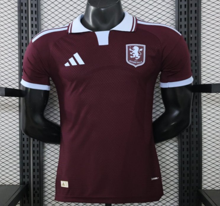 player version 26 27 aston villa home jersey front Player Version 26 27 Aston Villa Home Jersey - Front